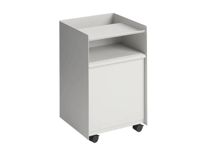 Muuto Folded Trolley Rollwagen mit Schublade Grey