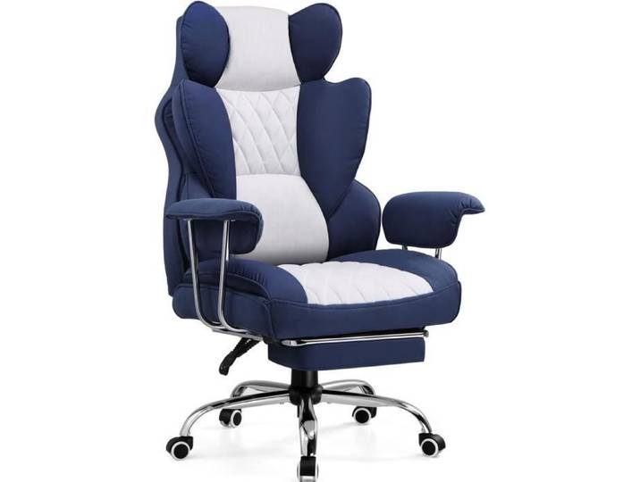 Chaise gaming - GTPLAYER - Ergonomique - Support lombaire à ressorts ensachés - Mousse 3D - Repose-pieds rétractable