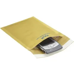 RAJA Luftpolster-Luftpolster-Versandtaschen Braun Ohne Fenster 220 (B) x 260 (H) mm Verschlusslasche 75 g/m2 Recycelt 95% 100 Stück