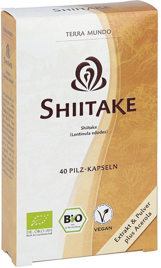 Shiitake Vitalpilz Bio Terra Mundo Kapseln 40stk