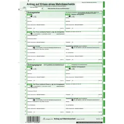 Rnk, Formular, 25 RNK-Verlag Mahnbescheid für maschinelle Bearbeitung Formulare 705