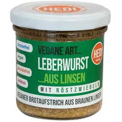 Vegane Art - Leberwurst mit Röstzwiebeln aus Linsen