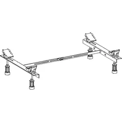 Wannenfuß WS uni (Ausführung: Mepa Badewannenfüße für Stahlwannen höhenverstellbar bis 1800x800mm Standard)