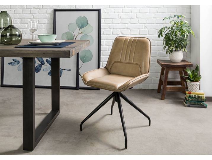 Chaise 49x56 Cuir IRON LABEL #610