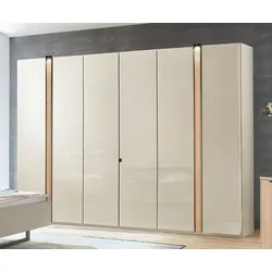 Wiemann Kleiderschrank Marino 300 x 236 cm Glas Beige Champagner