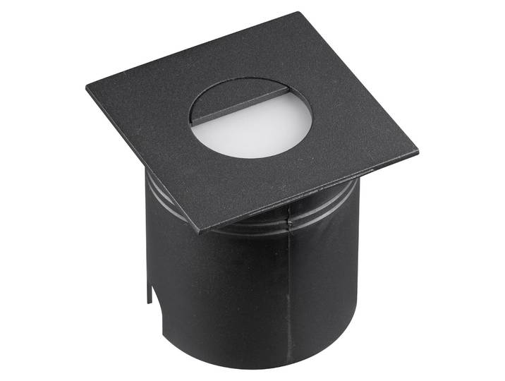 Mantra Iluminación LED-Einbauleuchte Aspen, Diffusor, eckig, schwarz Aspen, schwarz, Aluminium, Modern, Wandleuchte außen