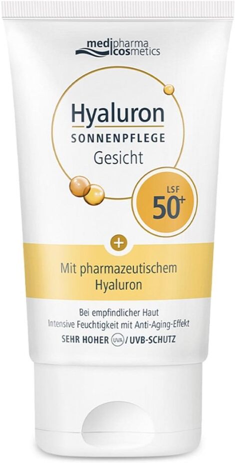Medipharma Cosmetics Hyaluron Sonnenpflege Gesicht Lsf 50+ 50ml