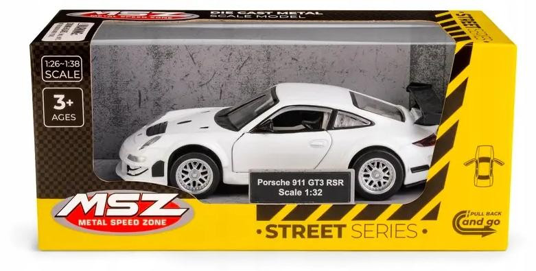Porsche 911 GT3 RSR modelauto schaal 1:32, wit