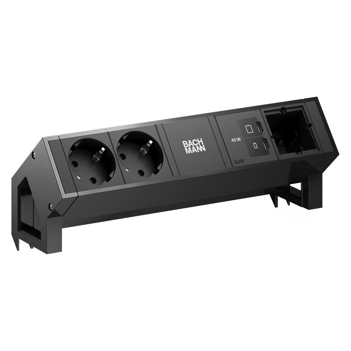 Bachmann DESK2 2xCEE7/3 1xUSB C/C 45W (2x, CEE 7/3, USB-C) (BM0024217)