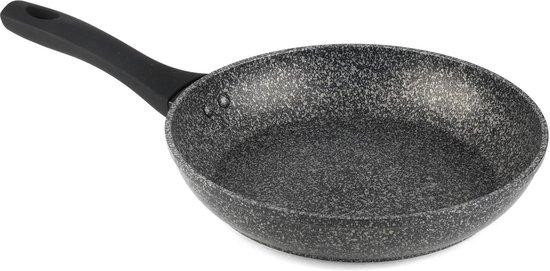 Salter anti-aanbak aluminium pan met zachte plastic handgreep, geschikt voor inductie, zilverkleurig, 24 cm