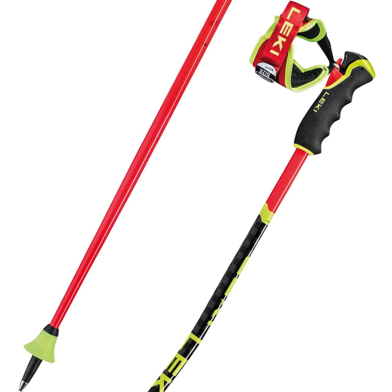 Leki WCR GS Carbon 3D bright red/black/neonyellow - 130 cm
