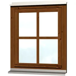 Skan Holz Einzelfenster für Carports-nussbaum