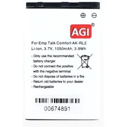AGI 116637 - Akku - Emporia - V20MB - Schwarz - Lithium-Ion (Li-Ion) - 3,7 V, Smartphone Akku