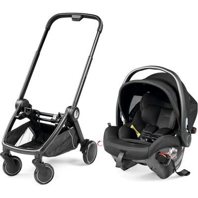 PEG City Loop Chassis + Primo Viaggio Urban Mobility Infant Car Seat Bundle - Black / True Black