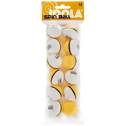 12er Pack JOOLA Spinball Tischtennisbälle zweifarbig