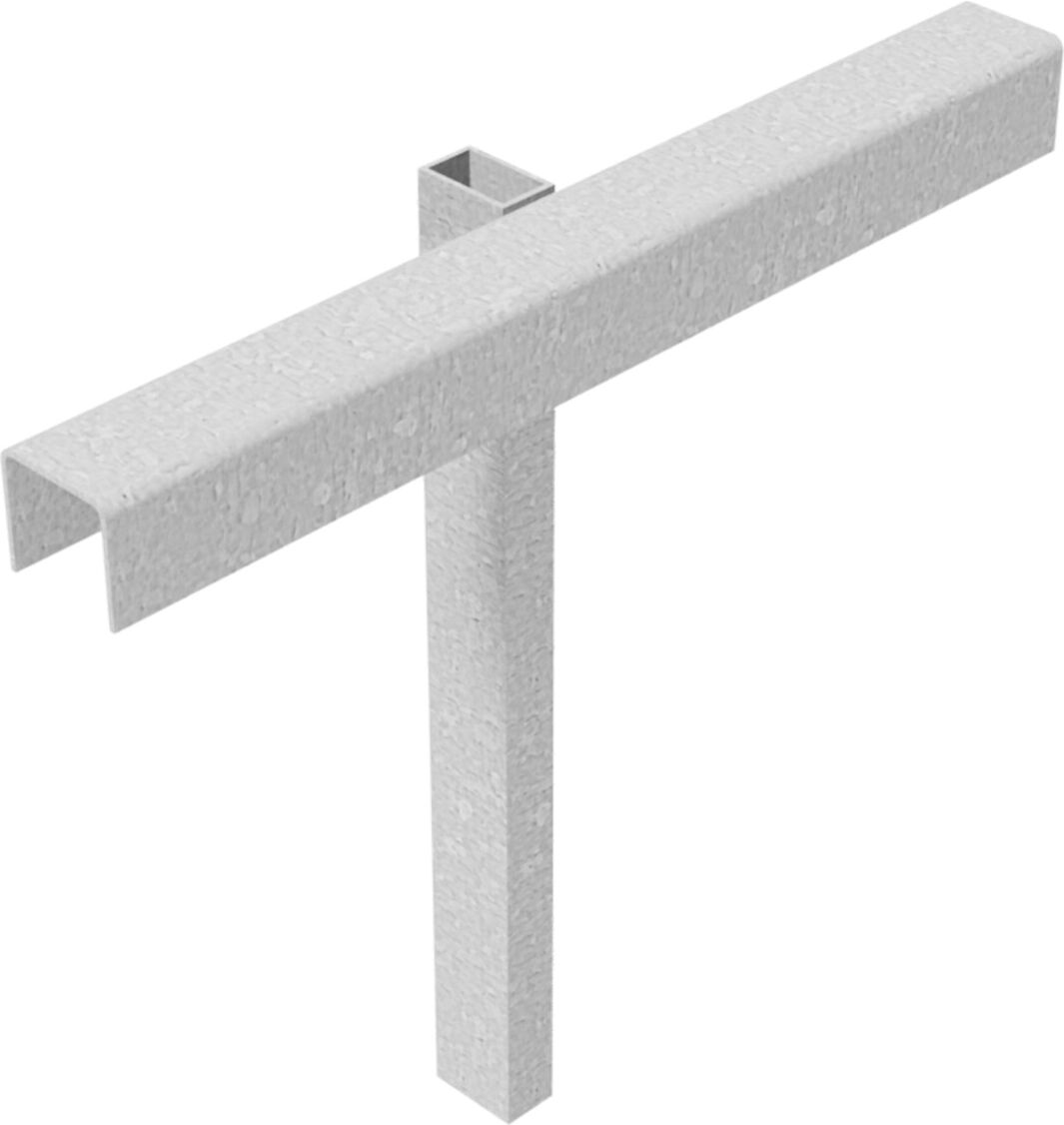 Schake Holzbauzaunständer und Oberteil, Holzbauzaunständer Oberteil verzinkt, 490 mm (3B160-1)