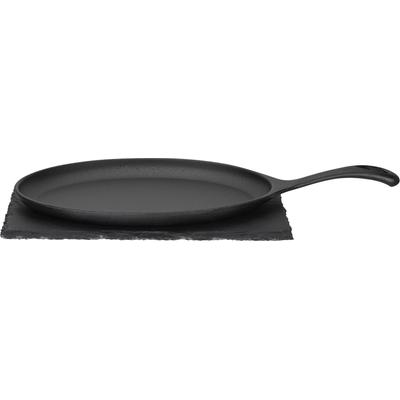 Servierpfanne GSW "Gastro Traditionell", schwarz, B:18cm H:2cm L:24cm Ø:24cm, Pfannen, Induktion