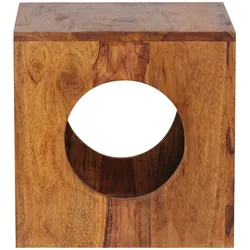 Beistelltisch MUMBAI (LBH 35x35x35 cm) - braun - LBH 35x35x35 cm