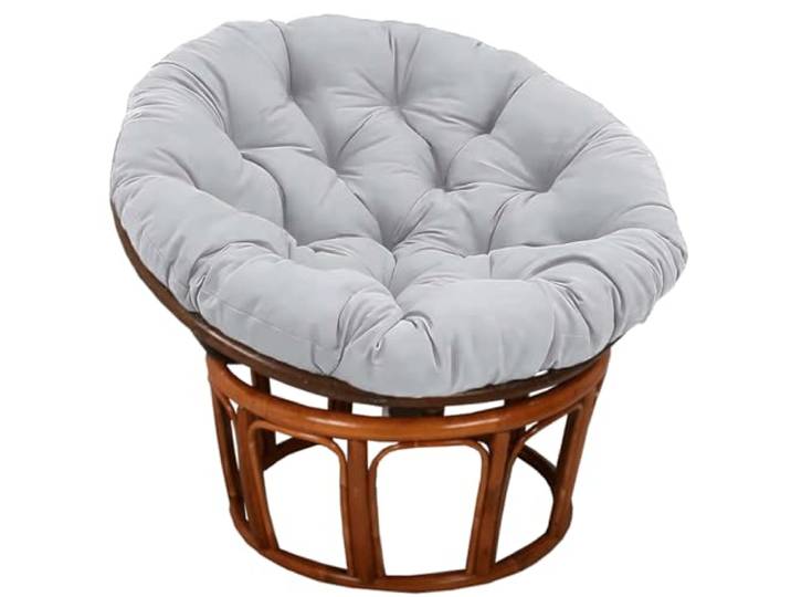 SDNAM Outdoor Wasserdicht Runden Kissen für Hängesessel/Schaukelstuhl - Verdickung Polyester+Baumwolle Sitzkissen, Gartenstuhl Polster & Bodenkissen(X2,150X150X10CM)