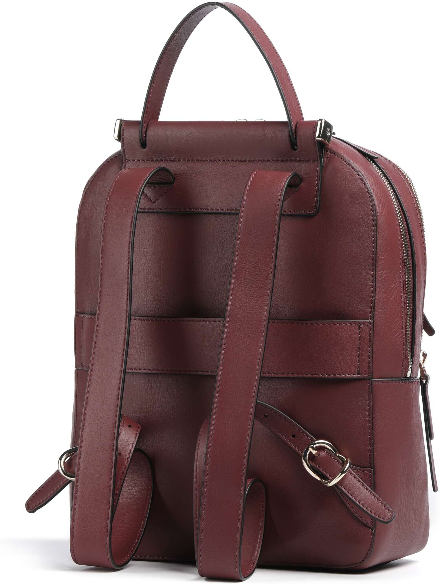 Piquadro Circle Rucksack aus Leder, rot