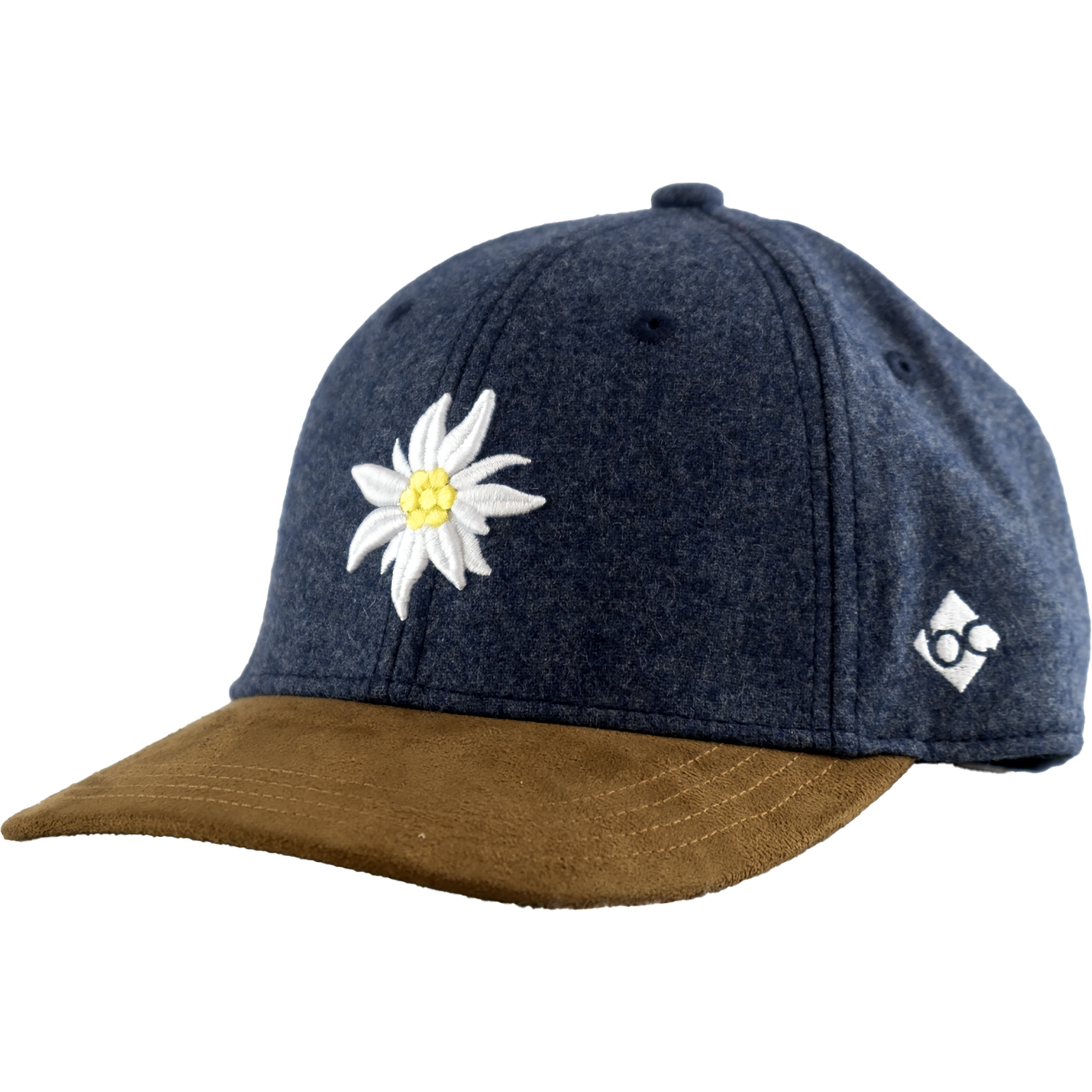 Bavarian Caps Edelweiß Klassik Halfcurved Cap Basecaps blau Lifestyle