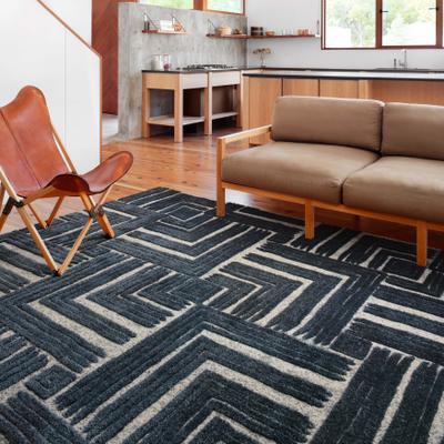 Alexander Home Vail Mid-century Modern Geometric Square Area Rug