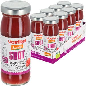 Voelkel Vitamin-Shot Ingwer & Beeren demeter, BIO, je 95 ml, 8 Flaschen