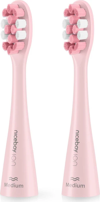 Niceboy Ersatzbürstenkopf ION Sonic Medium - pink - 2 Stück Packung, 2 Stk