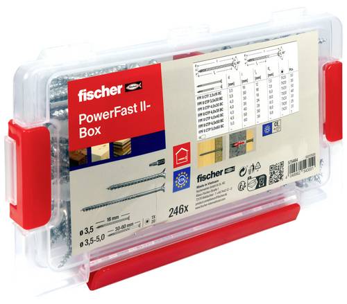 Fischer 575464 Schrauben-Satz TX Stahl galvanisch verzinkt 245St.
