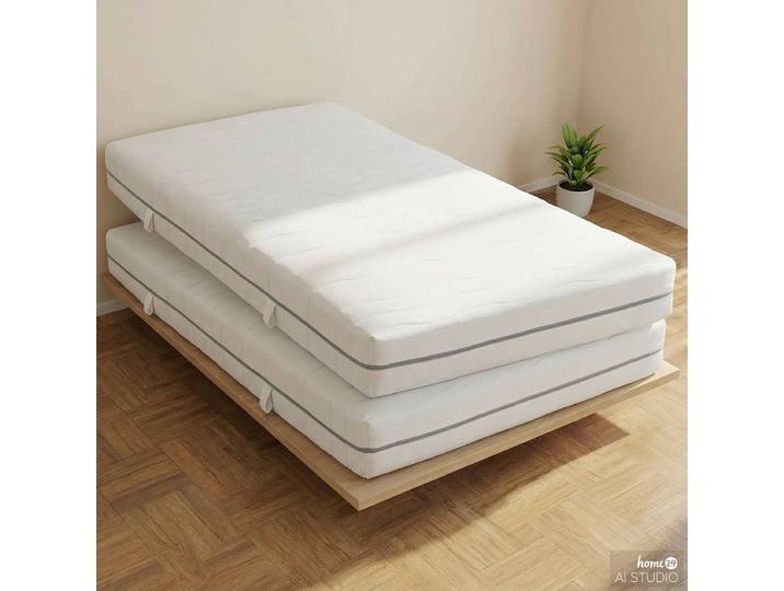 Doppelmatratze Odda 90 x 200cm Weiß