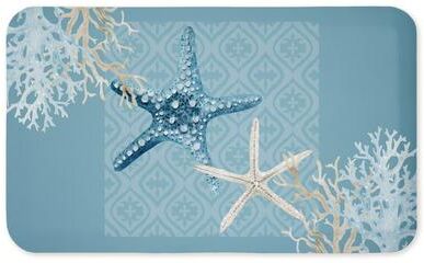 "Stupell Starfish Tours Nautical Pattern Printed Anti-Fatigue Floor Mat, design by Kim Allen, 30""x18"""