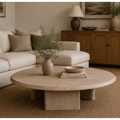 Artissance Sorrento Coffee Table Round Weathered Natural