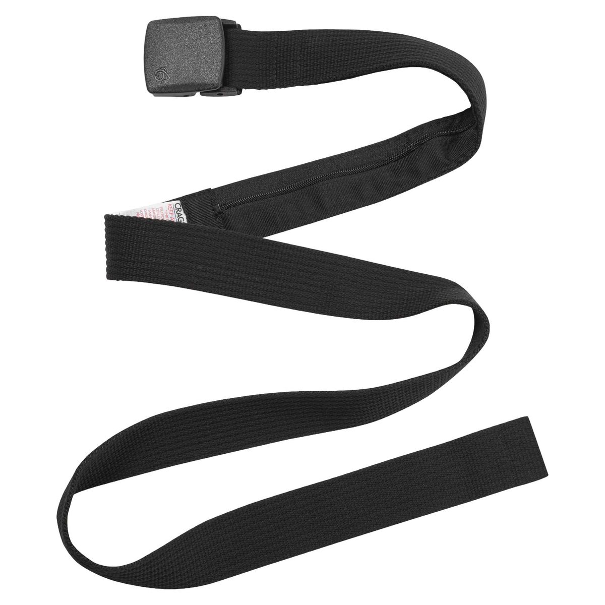 Craghoppers Adjustable Webbing Money Belt black (800) One size CUX0097 800 000
