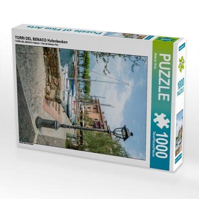 CALVENDO Puzzle TORRI DEL BENACO Hafenbecken | 1000 Teile Lege-Größe 64x48cm Foto-Puzzle für glückliche Stunden