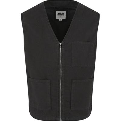 Steppweste URBAN CLASSICS "Urban Classics Herren Organic Cotton Vest", Herren, Gr. 5XL, schwarz, 100% Baumwolle, Westen Steppweste