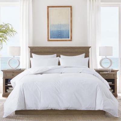 Ruffled Edge Down Comforter by St. James Home in White (Size KING)