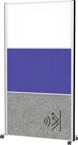 Maul Stellwand Weiß, Blue, Dunkelgrau Metall, Stahlblech, Vlies, Textil 9651795