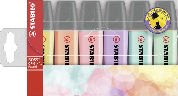 STABILO BOSS ORIGINAL Pastell 6 Stück Packung