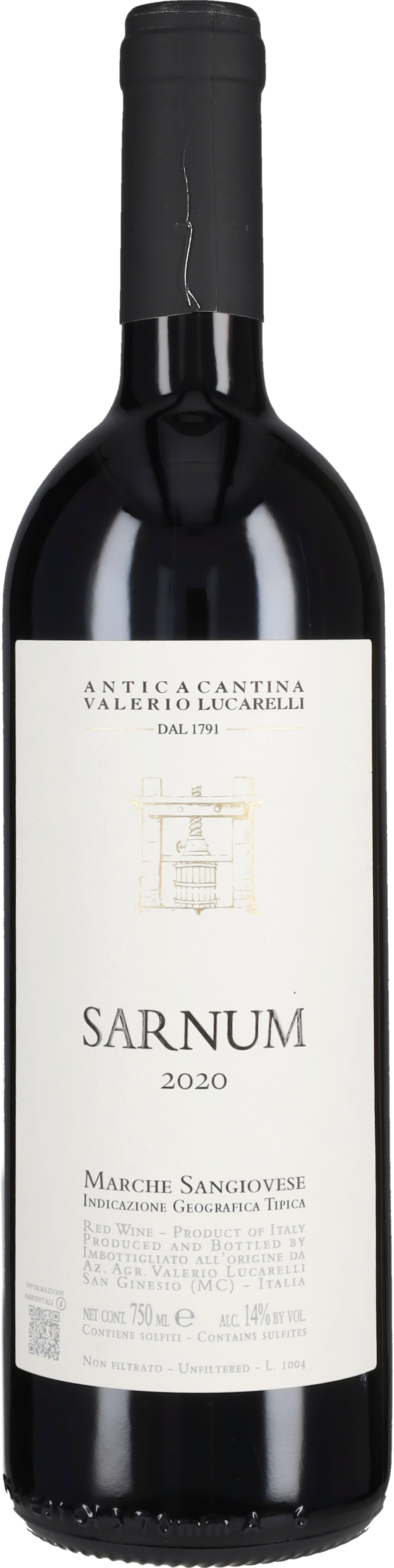 Lucarelli Valerio Sarnum' Antica Cantina Valerio Lucarelli 2020