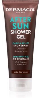 Dermacol After Sun gel de duche após sol chocolate e laranja 250 ml. After Sun
