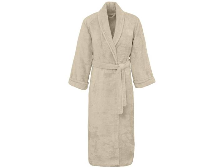 Peignoir col chale coton/modal sable xl