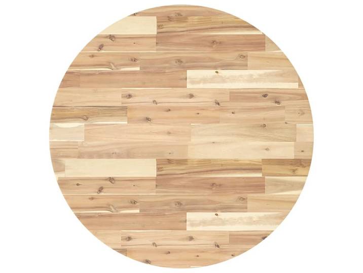 vidaXL Tischplatte Tischplatte Rund Ø80x4 cm Massivholz (1 St)