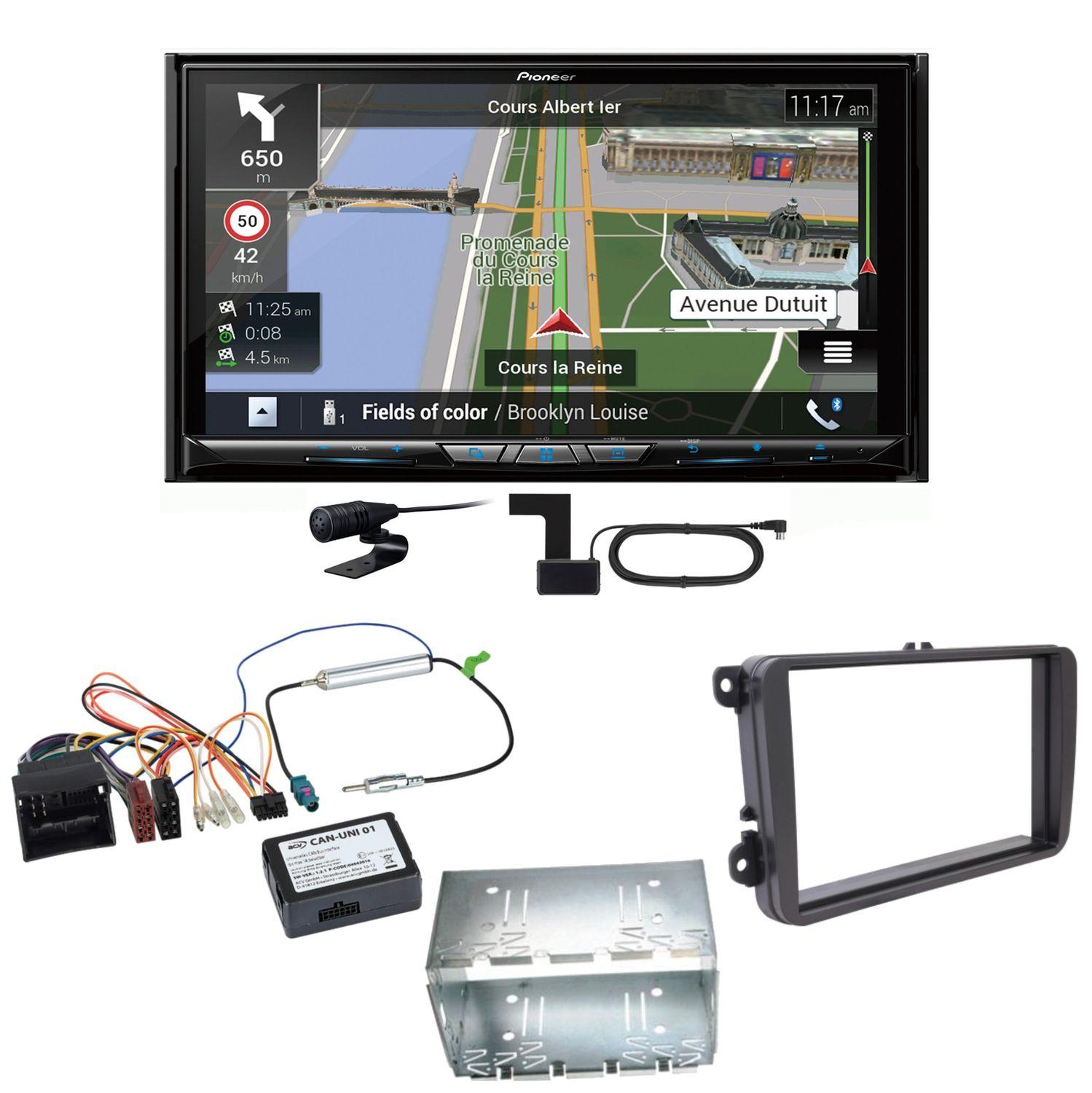 Pioneer AVIC-Z930DAB Navigation CD USB Einbauset für Tiguan Amarok Caddy Jetta