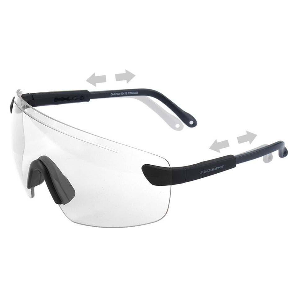Swiss Eye Brille Defense rubber black, yellow (SE-40413)