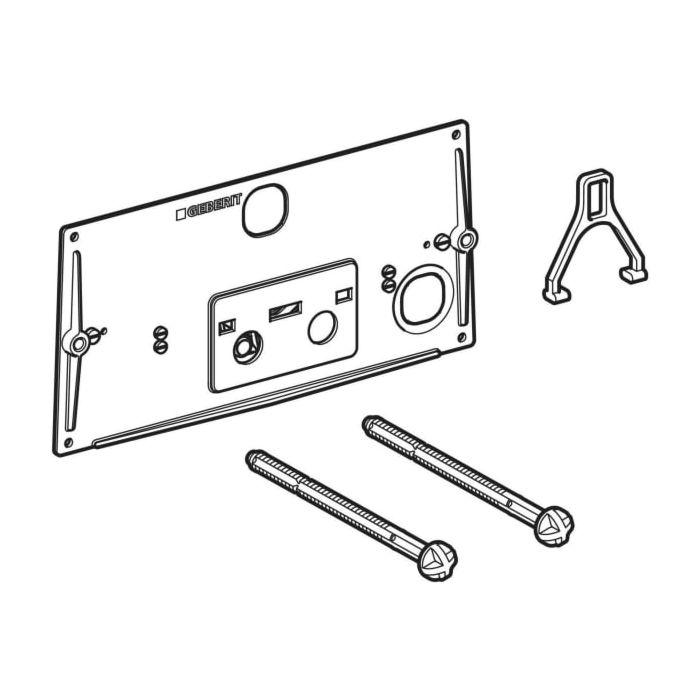 Geberit Schutzplatte versetzt, 241013001 zu Twinline UP-SPK 12cm