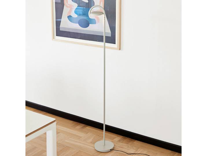 Marselis Lampadaire Ash grey - HAY - Salon / séjour - Design - Métal - Avec abat-jour