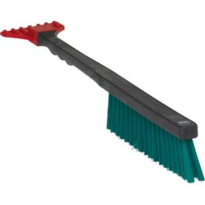Vikan Eiskratzer 520052, schwarz / rot / grün, 49 x 8 cm, mit Schneebesen