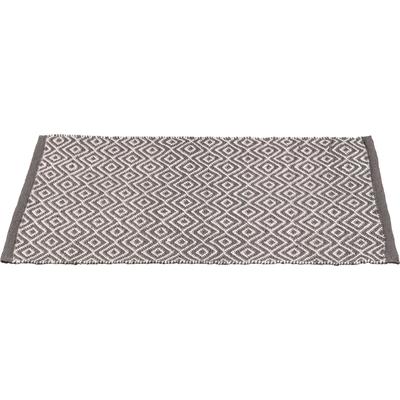 Badematte WENKO "Turpan", weiß (dunkelgrau, weiß, grau), H:8mm, Badematten, Badematte, BxL: 50 x 80 cm
