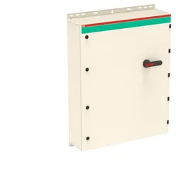 ABB OT800EAUR3TZ Sicherheitsschalter im Stahlblechgehäuse 3-polig 400 kW 400 V mit schwarzem Griff, IP65 Einführung unten