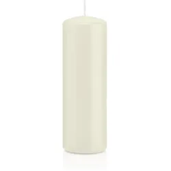 Wiedemann Kerzen Stumpenkerzen Elfenbein Ø 48 x 150 mm, 24 Stück, 37 Brenndauer